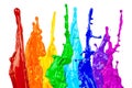 Abstract color splash rainbow Royalty Free Stock Photo