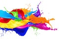 Abstract color splashes