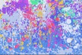 Abstract Color Splatter Background