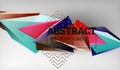 Abstract color triangles geometric background. Mosaic triangular low poly style Royalty Free Stock Photo