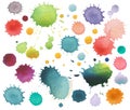 Abstract color watercolor blot isolated Royalty Free Stock Photo