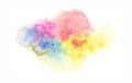 Abstract color watercolor cloud and ink blot painted background Royalty Free Stock Photo