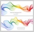 Abstract color wave design element Royalty Free Stock Photo