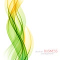 Abstract color wave design element Royalty Free Stock Photo