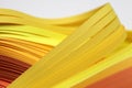 Abstract color wave yellow strip paper horizontal background