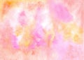 Abstract colored backdrop. Handiwork texture in yellow pink re Royalty Free Stock Photo