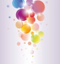 Abstract colored background circles