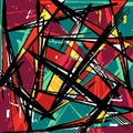 Abstract colored background of graffiti beautiful polygons Royalty Free Stock Photo