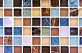 Abstract colored background with small square glass and ceramic tiles Royalty Free Stock Photo