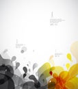 Abstract colored background template with circles. Royalty Free Stock Photo