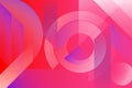 Abstract colored background from triangles, circles and lines. Vector. Geometric figures. Horizontal vibrant gradient background f