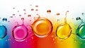abstract colored background with water drops Royalty Free Stock Photo