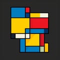 Abstract Colored Block Of Color: A Pop Culture Mashup