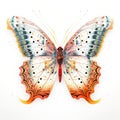 Abstract Colored Butterfly: Hyper-realistic Animal Illustration With Intricate Minimalism