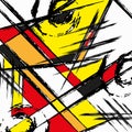 Abstract colored graffiti background