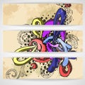 Abstract Colored Graffiti Pattern. Royalty Free Stock Photo