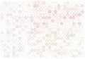 Abstract colored mixed shape pattern. Square, rectangle, canvas & effect. Royalty Free Stock Photo