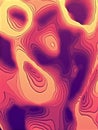 Abstract colored paper cut art background design for website template. Topography map concept. 3d rendering