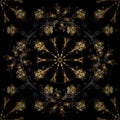 Golden element on gray, brown and black colors Royalty Free Stock Photo