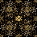 Golden element on a brown, gray and black colors Royalty Free Stock Photo