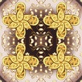 Ornamental medieval floral royal pattern