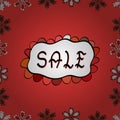 Hand Drawn Text on cute Background Royalty Free Stock Photo