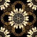 Seamless oriental classic golden pattern