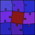 Abstract colored puzzle background Royalty Free Stock Photo