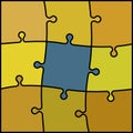 Abstract colored puzzle background Royalty Free Stock Photo