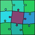 Abstract colored puzzle background Royalty Free Stock Photo