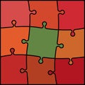 Abstract colored puzzle background Royalty Free Stock Photo