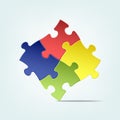 Abstract colored puzzle background Royalty Free Stock Photo