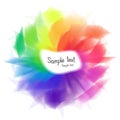 Abstract Colored Rainbow Text Template