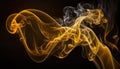 Abstract colored smoke on a dark background, smoky vape colored background generative AI