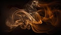 Abstract colored smoke on a dark background, smoky vape colored background generative AI