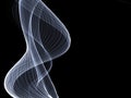 Abstract colored smoke isolated on a black background Royalty Free Stock Photo