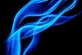 Abstract colored smoke isolated in black background Royalty Free Stock Photo