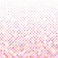 Abstract colored square pattern background - geometrical vector design from diagonal squares in pink tones Royalty Free Stock Photo
