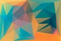 Abstract colored triangular background