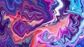 Abstract colorful acrylic pour. Paint pour art. Liquid marble surfaces pattern texture. illustration