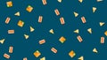 Abstract colorful animation. Animation. Fast food animation on a colored background