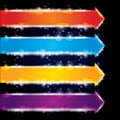 Abstract colorful arrows
