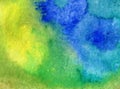 Watercolor art background abstract colorful textured