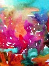 Watercolor art background abstract colorful textured