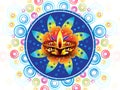 Abstract colorful artistic diwali background