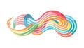Abstract colorful artistic lines, representing creative design elements , vector design Generative AI Royalty Free Stock Photo