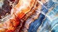 Abstract colorful background, agate texture close-up, detailed multicolored texture of natural marble stone