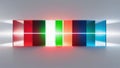 abstract colorful background A basic RGB image with three rectangles of different colors red, green, and blue. Royalty Free Stock Photo