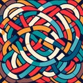 abstract colorful background with circles and lines in the style of stained glass Generative AI Royalty Free Stock Photo