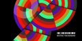 Geometric colorful strips abstract background design template Royalty Free Stock Photo